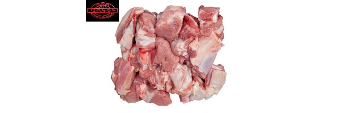 Raw fresh Mutton - Meat  curry cut