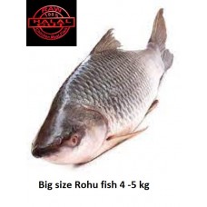 Raw Fresh Big size Rohu Fish curry cut 4 -5 KG SIZE (Quality Fish) (Only Fresh Not Frozen)